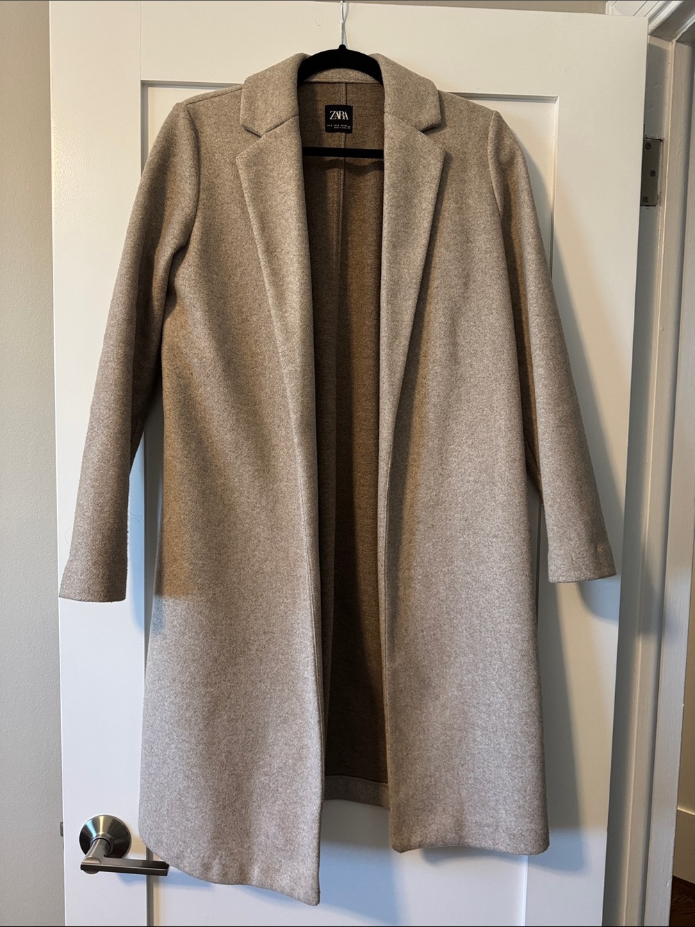 Zara Taupe Long Trench Coat